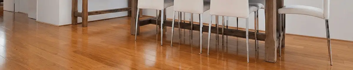 Professionally installed and refinished bamboo flooring in a residential home, showcasing smooth finish and natural wood tones in Knoxville, TN